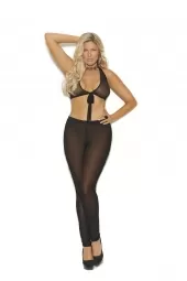 Elegant Moments 11029 Mesh Leggings With Elastic Waist Band