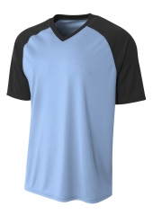A4 N3373 Strike Raglan Tee For Adult Size Male