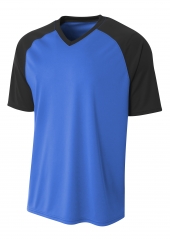 A4 N3373 Strike Raglan Tee For Adult Size Male