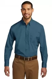 Long Sleeve Carefree Poplin Shirt