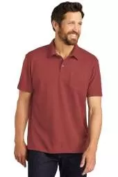 Port Authority K868 C-FREE Cotton Blend Pique Pocket Polo