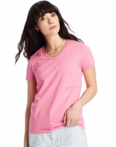Hanes Relaxed Fit Women's ComfortSoft V-neck T-Shirt