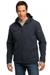 Textured Hooded Soft Shell Jacket