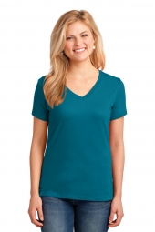 Ladies Core Cotton V-Neck Tee