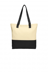 Colorblock Cotton Tote